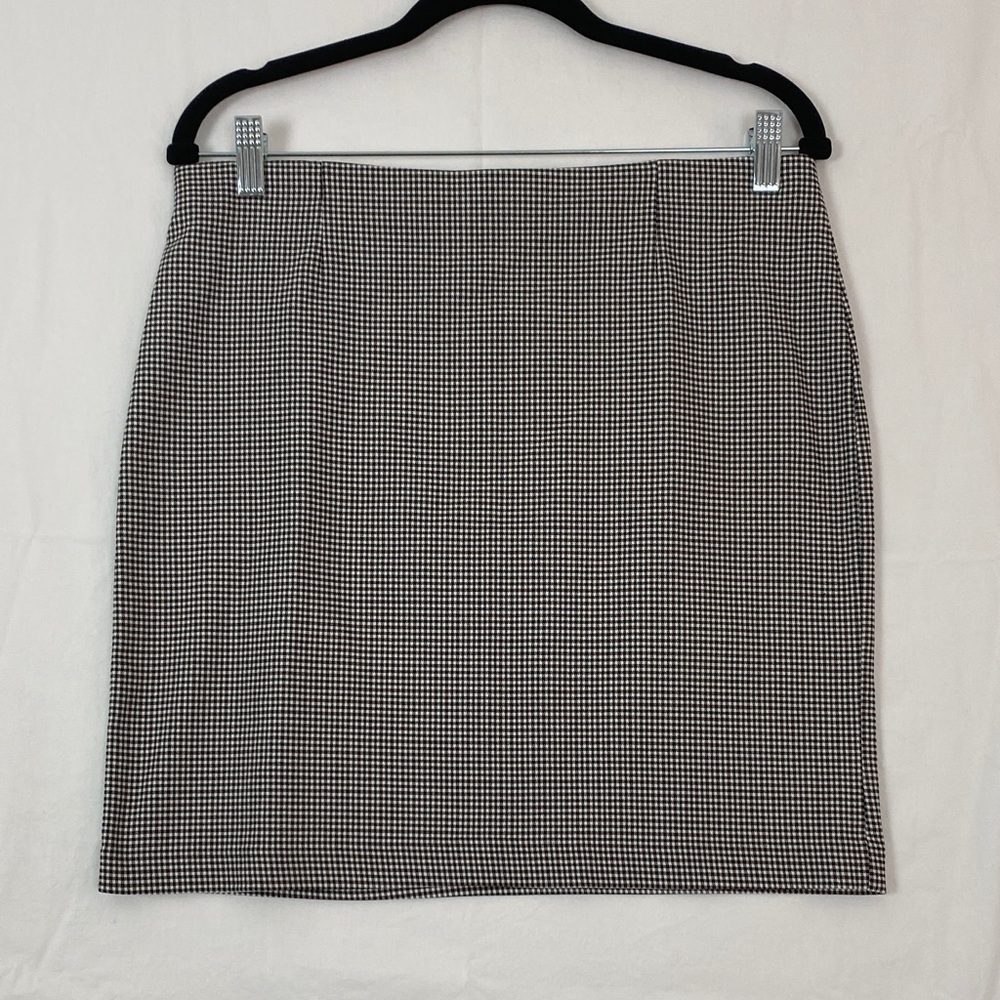 Dynamite Pencil Skirt Mini Houndstooth Pattern